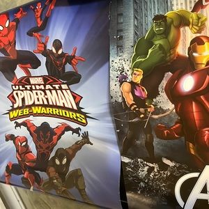 Spiderman Web Warriors Double Siding Avengers poster